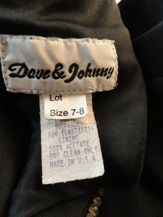 Dave & Johnny Black Long Formal Gown Embellished Size 8 SKU 000067 ...