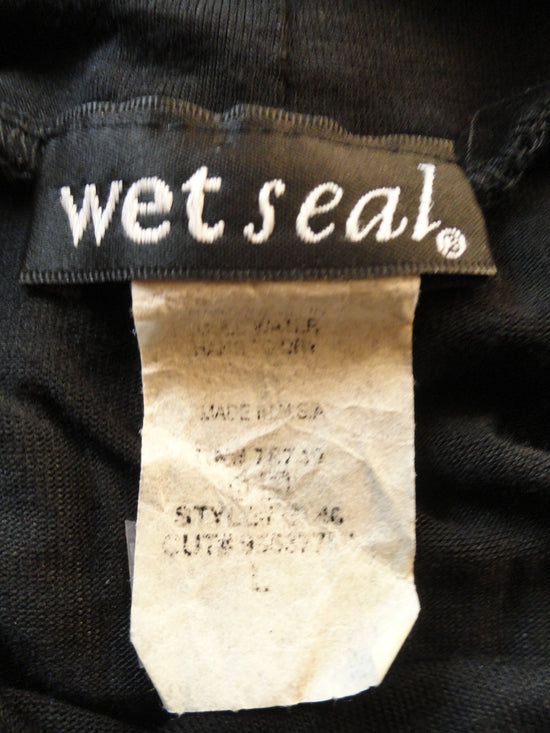 Wet Seal 80's Black Maxi Dress Size L SKU 000078