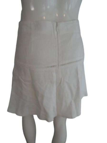Load image into Gallery viewer, Ann Taylor Loft Cream Skirt Size 4P SKU 000132
