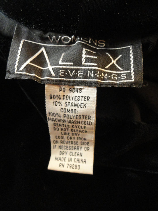 Alex Evenings Velvet Dress Sz XL SKU 000068