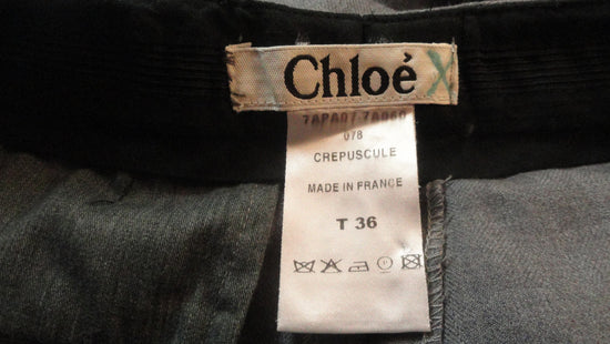 Chloe Pants Gray Size 36 SKU 000186-18