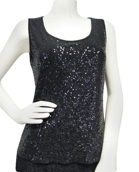 Only Nine 90's Shiny Sequin Tank Top Size Small SKU 000071