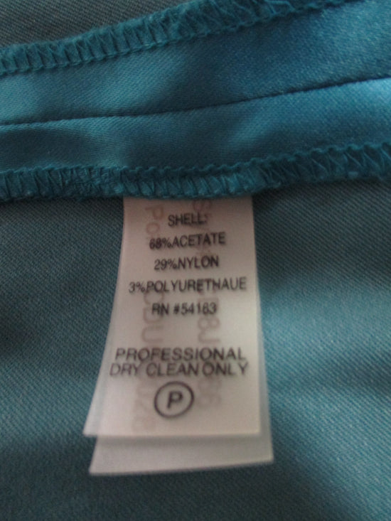 Calvin Klein 70's Dress Teal Size 6 SKU 000231-1