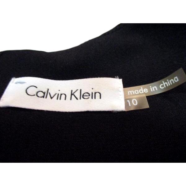 Calvin Klein 70's  Dress Black White and Beige Size 10 SKU 000231-8