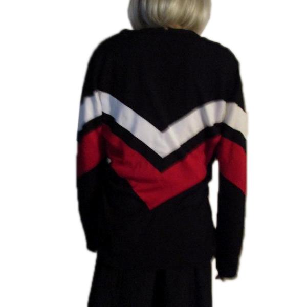 Load image into Gallery viewer, Calvin Klein 70&amp;#39;s Sweater Black White and Red Size XL SKU 000231-9
