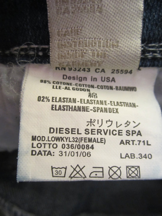 Diesel 80's Denim Blue Jeans Waist 27 SKU 000102
