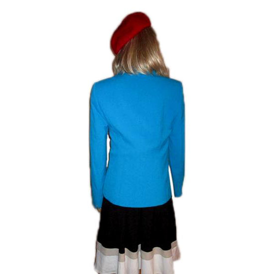 Calvin Klein 70's Jacket Teal Size 4 SKU 000231-11