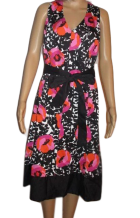 JONES STUDIO Dress Black Floral Size 22W SKU 000244-5