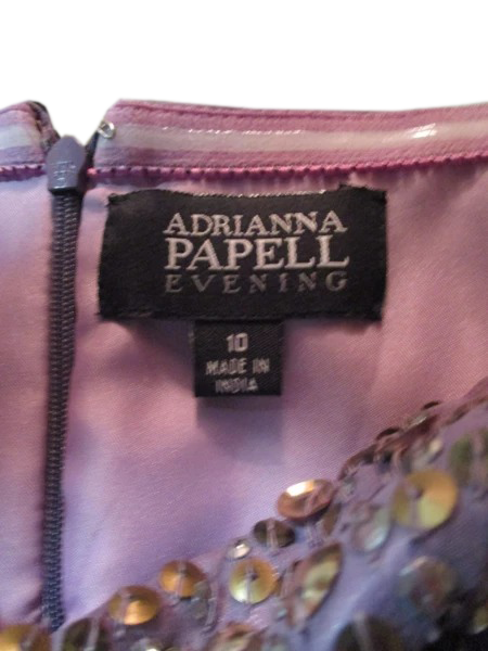 Load image into Gallery viewer, Adriana Papel 80&amp;#39;s Evening Dress Lavender Size 10 SKU 000244-6
