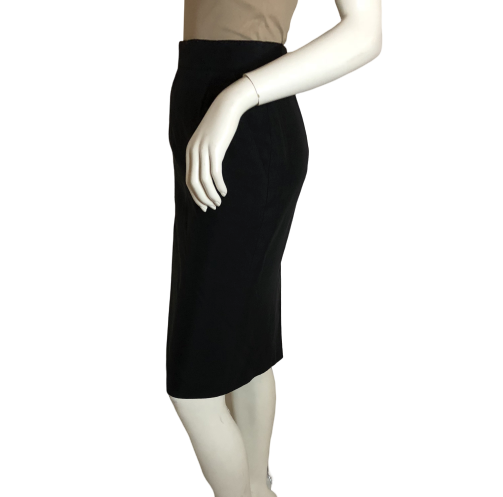 Max Mara 80's Skirt Black Size 4 NWOT SKU 000094
