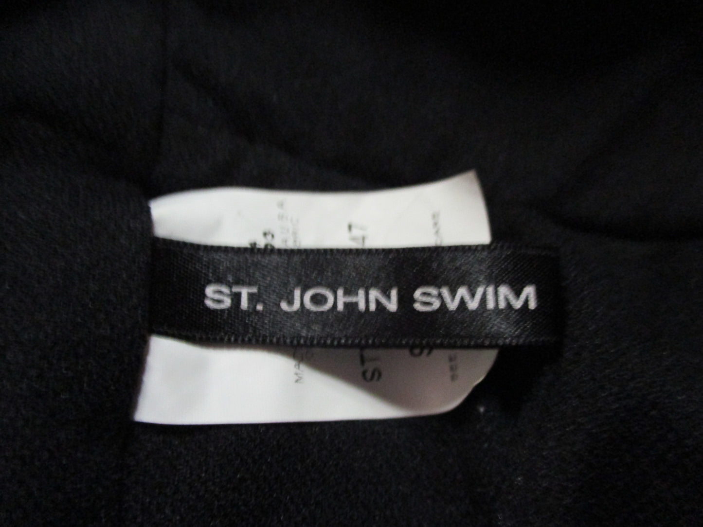St. John Swim Halter Top Black Size 4 SKU 000244-2