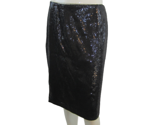 Calvin Klein 70's Black Skirt Size 12 SKU 000292-2