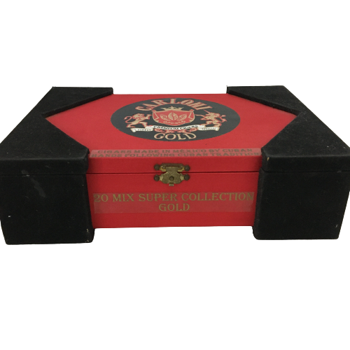 Carloni Gold Premium Cigars & Finest Tobacco Box SKU 000330-2