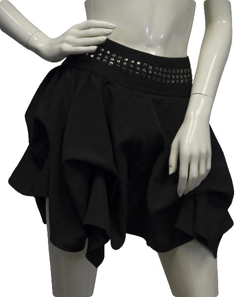 Load image into Gallery viewer, Romeo &amp;amp; Juliet Couture 90&amp;#39;s Mini Skirt Black Size Small SKU 000028
