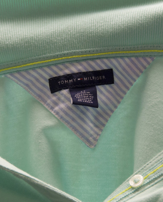 Load image into Gallery viewer, Tommy Hilfiger Seafoam Polo Size Medium (SKU 000024) - Designers On A Dime - 5
