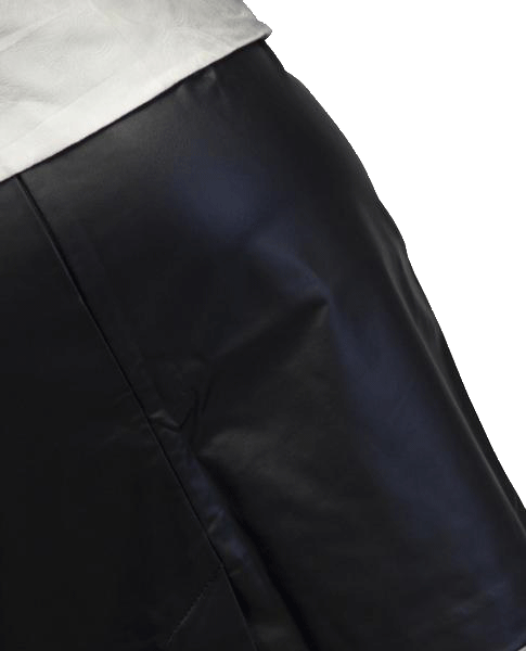 Load image into Gallery viewer, Old Navy 70&amp;#39;s Black Vegan Leather Skirt Size 10NWT SKU 000039
