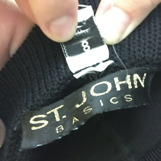St. John Pants Dark Navy Size 8 NWT SKU 000121-3