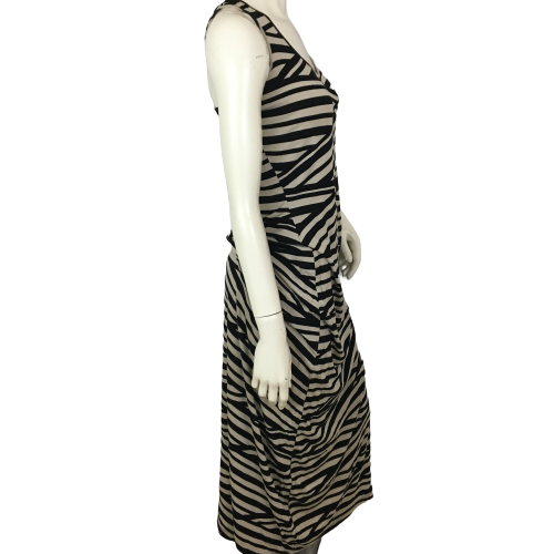 Calvin Klein Dress Maxi Black & Cream Size 6 SKU 000326-4