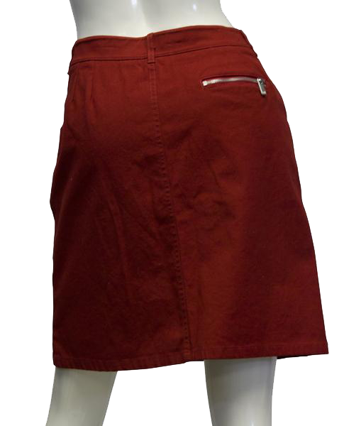 Michael Kors 90's Rust Red Me Skirt Size 10 (SKU 000052)