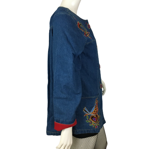 Bob Mackie 80's Women's Denim Blazer/Jacket Size S SKU 000006