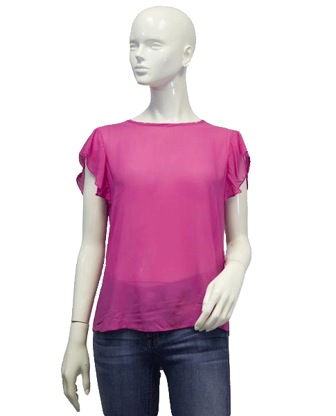 Load image into Gallery viewer, DKNY 87 Pink Tulip Top Size S SKU 000005
