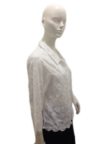 Load image into Gallery viewer, Liz Claiborne Blouse White Size M(SKU 000250-3)
