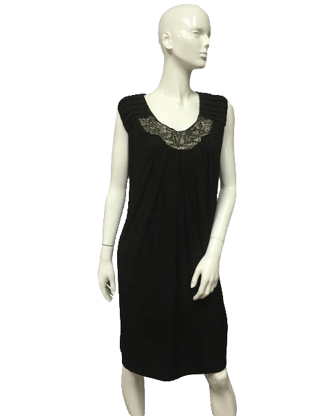 Little Black Beaded Dress Size 24 (SKU 000014)