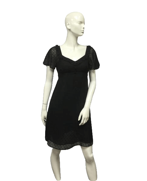 Little Black Dotted Dress Size 5 (SKU 000014)