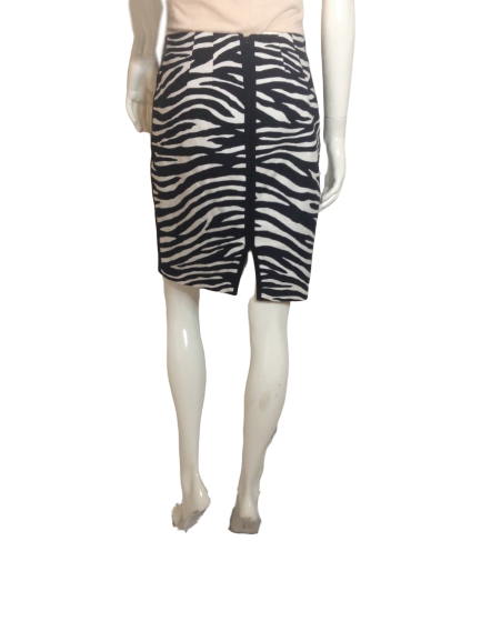 White House Black Market Skirt Zebra Print Size 2 (SKU 000251-11)