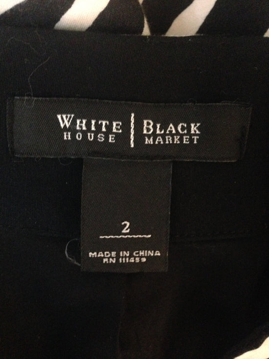 White House Black Market Skirt Zebra Print Size 2 (SKU 000251-11)
