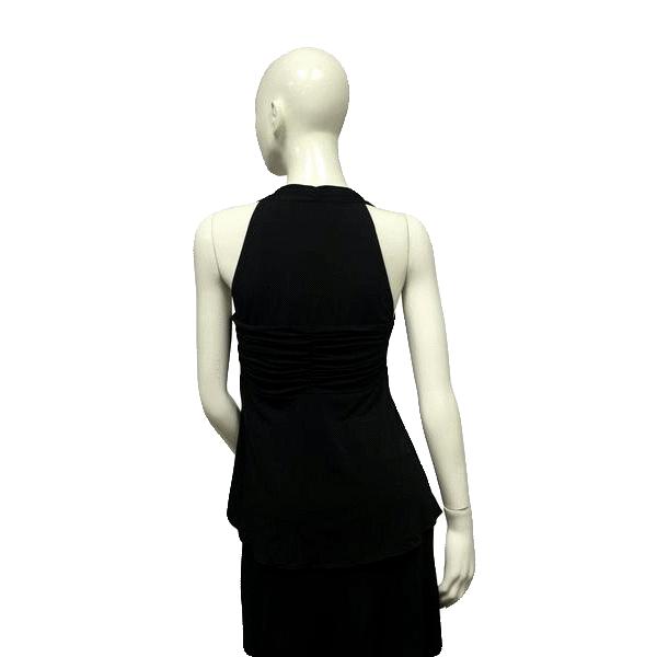 Load image into Gallery viewer, Maggy Boutique 70&amp;#39;s Top Black Size M SKU 000096
