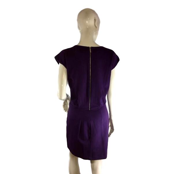 purple michael kors dress Draped Satin Tank Dress in AMETHYST