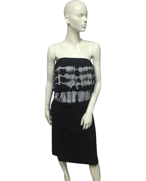 Load image into Gallery viewer, Urban X Top Black &amp;amp; Gray Storm Clouds Size L SKU 000095
