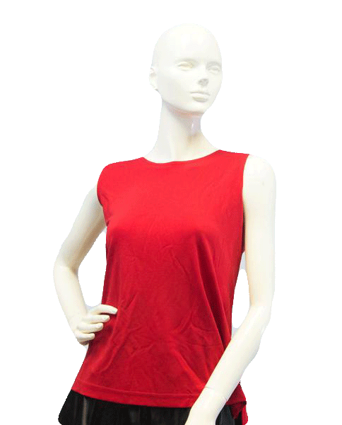 August Max Woman 80's Knit Tank Top Red Sz X SKU 000087