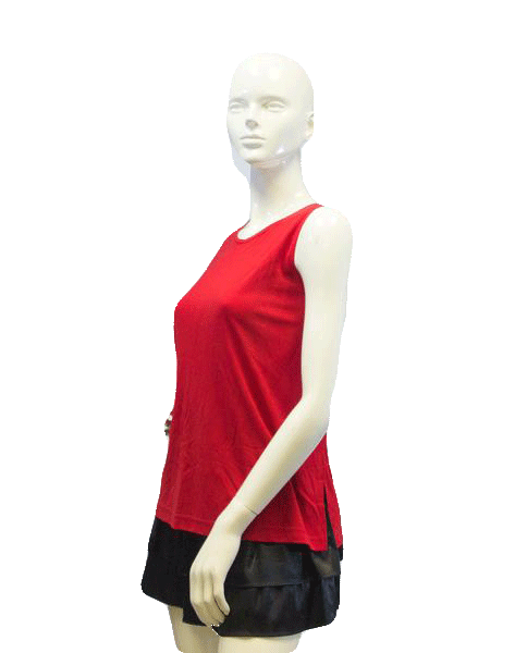 August Max Woman 80's Knit Tank Top Red Sz X SKU 000087