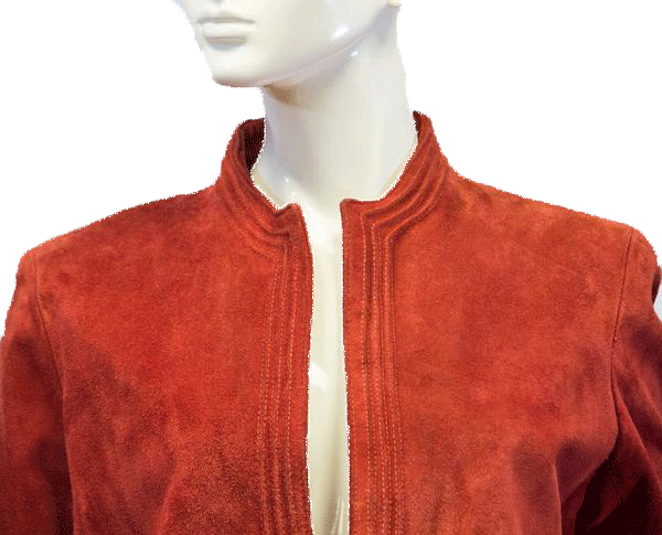Load image into Gallery viewer, Comint 60&amp;#39;s Blazer Red Leather Size 12 SKU 000038
