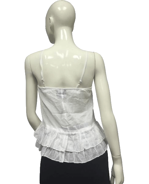 Wet Seal 80's Top White Adjustable Straps Size L NWT SKU 000095