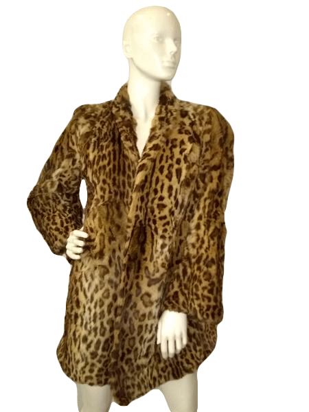 Real ocelot 2025 fur coat sale