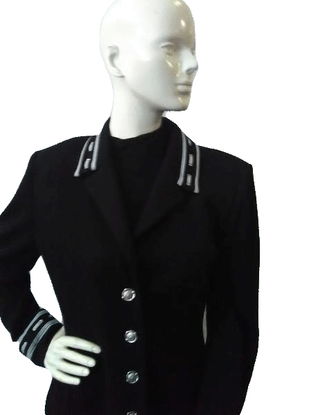 Load image into Gallery viewer, St. John Collection Black Blazer Size 10 SKU 000048
