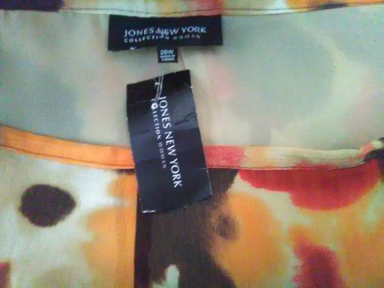 Load image into Gallery viewer, Jones New York 70&amp;#39;s Skirt Black Red Tan Brown Size 20W NWT SKU000041
