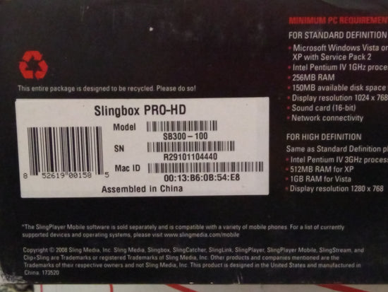 Load image into Gallery viewer, SlingBox  Pro-HD Kit SKU 000135
