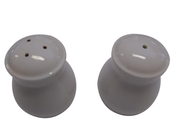 White Salt And Pepper Shakers (SKU 000177 )