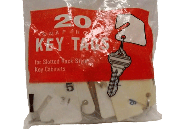 Snap Hook Key Tags  (SKU 000176 )