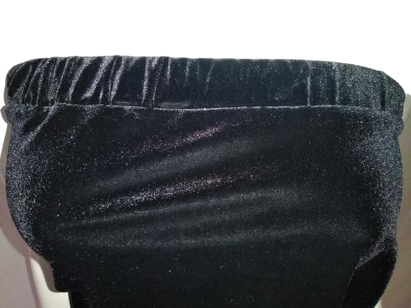 Chiasso 80's Strapless Long Black Velvet Romper Sz X SKU 000180