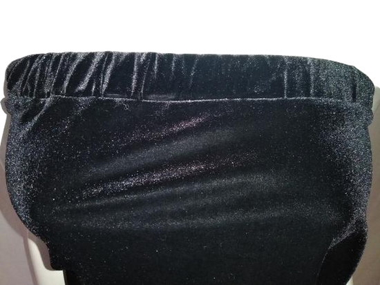 Chiasso 80's Strapless Long Black Velvet Romper Sz X SKU 000180