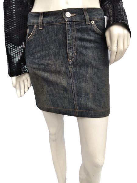 Load image into Gallery viewer, Gucci Denim Mini Skirt Size Small SKU 000256-10
