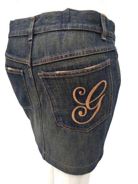 Load image into Gallery viewer, Gucci Denim Mini Skirt Size Small SKU 000256-10
