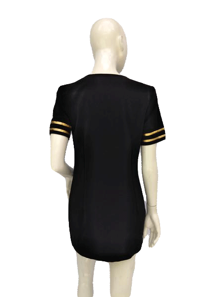 Load image into Gallery viewer, Ladies Mile High Captain Black and Gold Dress Size L SKU 000156
