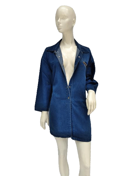 Misty Harbor 80's Denim Blue Jean Tunic Shirt Size 1X SKU 000156