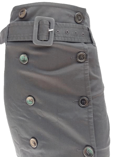 Club Monaco 80's Black Knee Length Skirt Size 2 SKU 000133